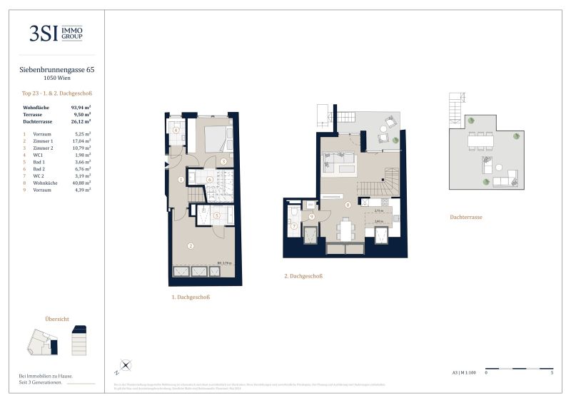 Wohnen mit Weitblick: Dachgeschosswohnung mit zwei Terrassen - VIEVIENNE /  / 1050 Wien / Bild 9