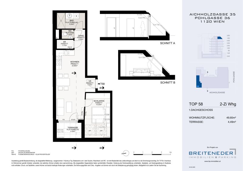 Stylischer Neubau in Top-Lage ? Aichholzgasse entdecken | 2-Zimmer-Wohnung mit Terrasse / / 1120 Wien / Bild 7