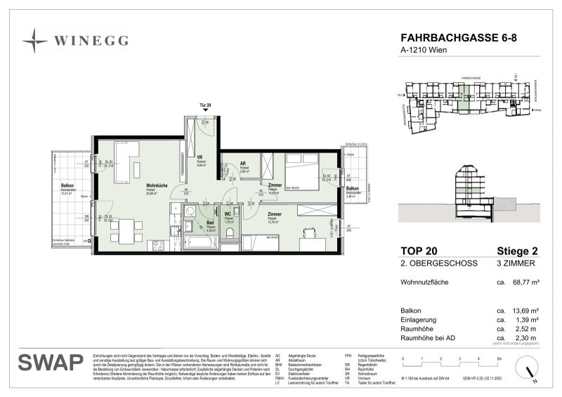 PROVISIONSFREI Familientraum an der Alten Donau: 3-Zimmer-Wohnung mit Balkon | optimale Lage /  / 1210 Wien / Bild 6