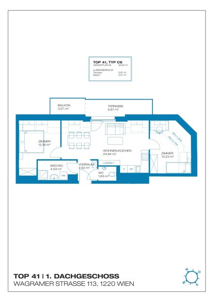 3 Zimmer zum Verlieben: Balkon und Terrasse fr unvergessliche Momente - AB SOFORT - in Ruhelage /  / 1220 Wien / Bild 8