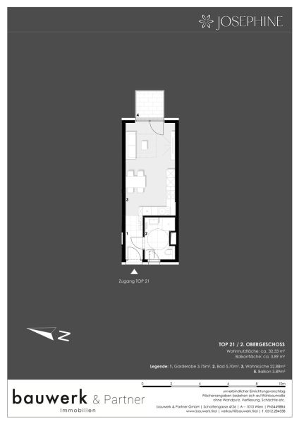Charmantes Stadtapartment mit Balkon ? optimaler Grundriss -  Ihr Rckzugsort im Herzen der Stadt /  / 1020 Wien / Bild 8