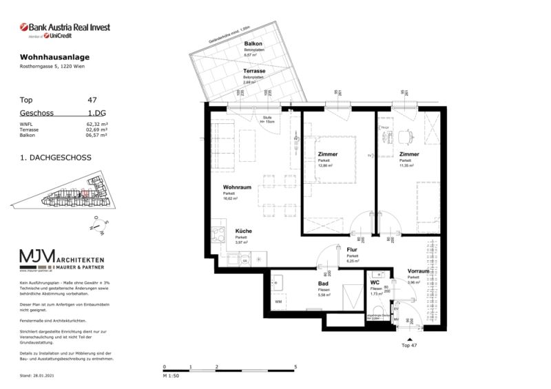 EsslingLiving -  3 Zimmer Wohnung in Ruhelage /  / 1220 Wien / Bild 1