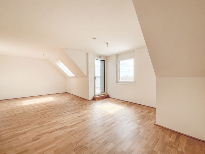 AB AUGUST: TRAUMHAFTE DACHGESCHOSS-WOHNUNG - OFFENE WOHNKCHE - BLICK IN DEN INNENHOF - TOP NEUBAU /  / 1220 Wien / Bild 1