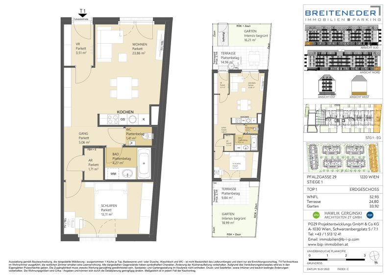PFALZGASSE 29 - 2-Zimmer-Wohnung mit Garten und Terrasse /  / 1220 Wien / Bild 9