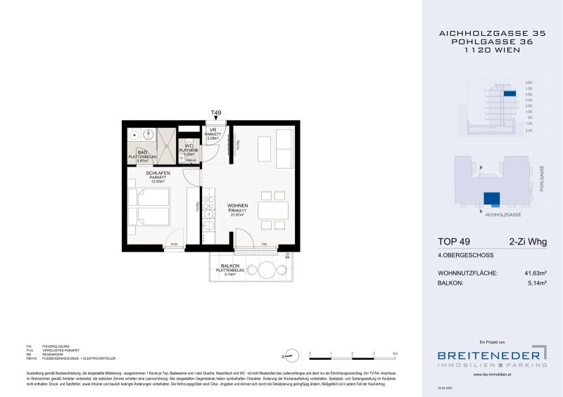 2 Zimmer mit Balkon - AICHHOLZGASSE - Zwischen Schloss Sch�nbrunn und Stadtleben /  / 1120&nbsp;Wien / Bild 7