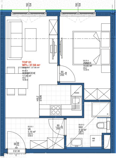 Vorsorgetraum in Ottakring: Vermietete 2-Zimmer-Wohnung mit Einbaukche und top Anbindung /  / 1160 Wien / Bild 1