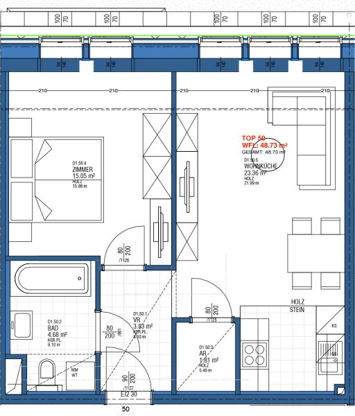 Adolf-Czettel-Gasse: Traumhafte Eigentumswohnungen in Ottakring: charmante 2-Zimmer-Wohnung /  / 1160 Wien / Bild 8