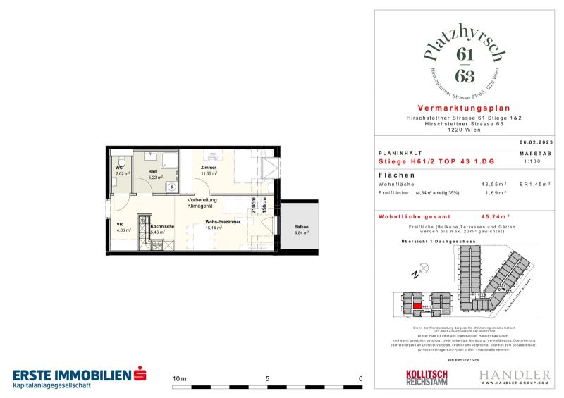 Platzhyrsch - Ausgezeichnete Lage: 2-Zimmer-Wohnung mit Balkon /  / 1220&nbsp;Wien / Bild 5