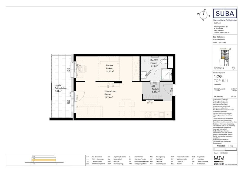 AB MAI: Raum f�r Ihre W�nsche: 1,5-Zimmer-Wohnung + Loggia | Stockerau | perfekte Verkehrsanbindung /  / 2000&nbsp;Stockerau / Bild 1