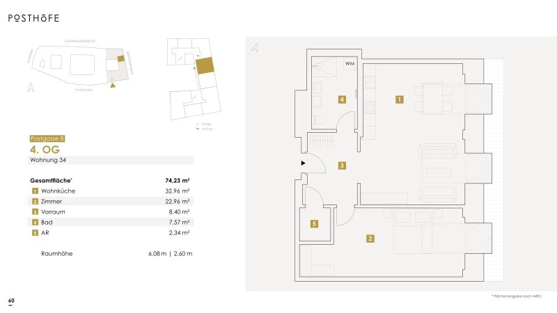 POSTH�FE - Ein architektonisches Gedicht im Herzen Wiens - revitalisierter Altbau mit 2-Zimmern /  / 1010&nbsp;Wien, Innere Stadt / Wien 1.,  / Bild 4