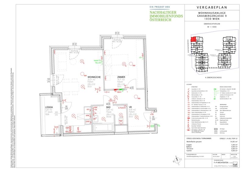 gekhlte Eckwohnung mit Charme und perfektem Grundriss:  ruhige, groe 2-Zimmer-Wohnung mit Loggia /  / 1030 Wien / Bild 7