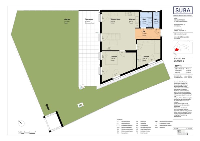 GARTENTRAUM - EXKLUSIVE GEKHLTE WOHNUNG MIT HCHWERTIGER KCHE SOWIE BADEZIMMER GLEICH BEI DER U3 /  / 1030 Wien / Bild 1