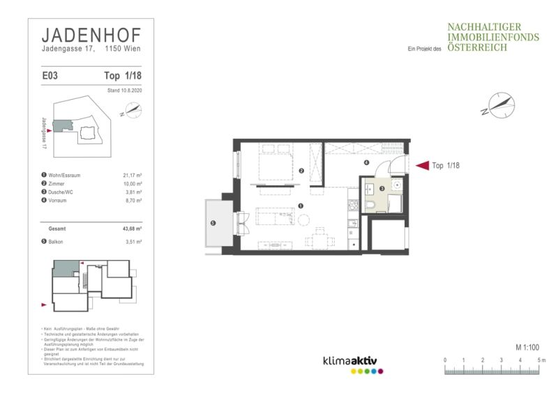 komplette Ruhelage mit Blick ins Grne: 2-Zimmer-Wohnung | U3 Anbindung /  / 1150 Wien / Bild 1