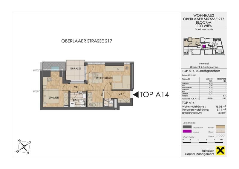 Komfortabel wohnen: 2-Zimmer-Wohnung mit privater Terrasse IN OBERLAA NHE U1 NEULAA /  / 1100 Wien / Bild 9