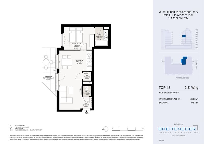 2-Zimmer-Apartment - Zwischen Schloss Sch�nbrunn und Stadtleben - AICHHOLZGASSE /  / 1120&nbsp;Wien / Bild 7