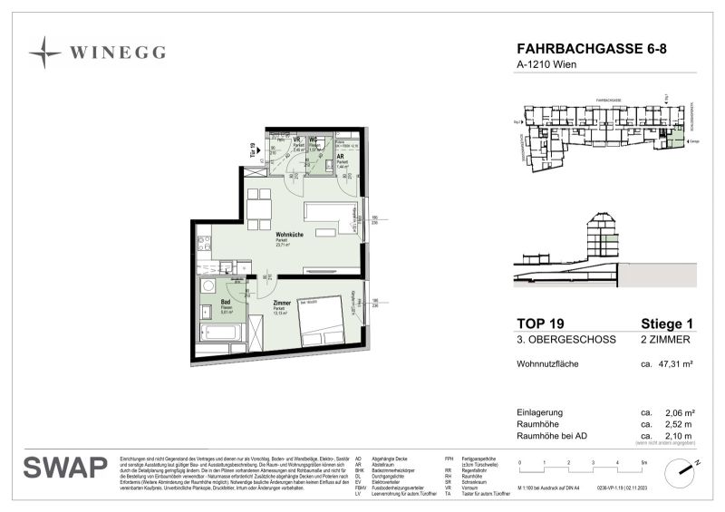 Wohnen an der Alten Donau: Traumhaftes 2-Zimmer-Apartment in toller Lage |PROVISIONSFREI /  / 1210 Wien / Bild 6