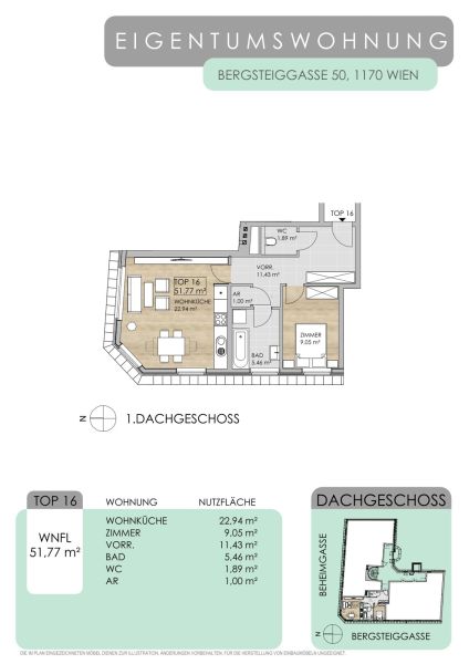 DG-Traum | 2-Zimmer-Wohnung + moderne Küche & Tageslichtbadezimmer ? in stilvoll saniertem Altbau / / 1170 Wien, Hernals / Wien 17., Hern / Bild 1