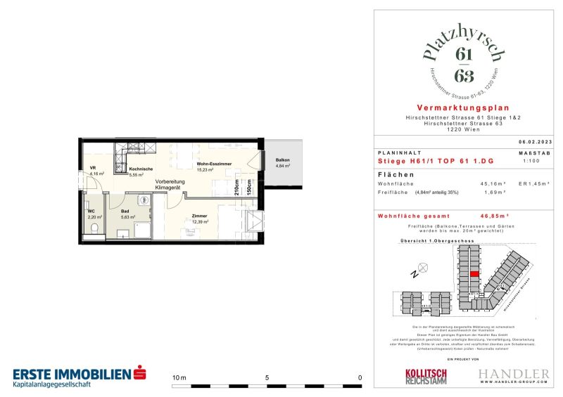 2 Zimmer Wohntraum in angenehmer Ruhelage: Provisionsfreie 2-Zimmer-Wohnung! /  / 1220 Wien / Bild 1