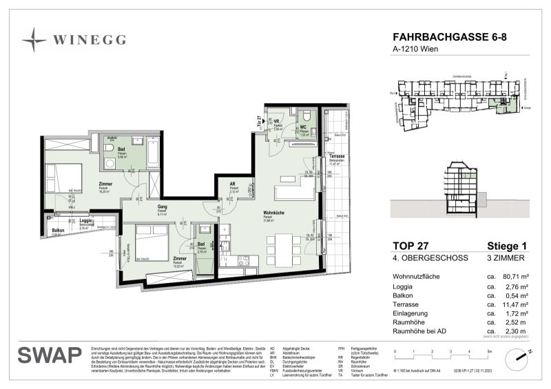 Wohlfhloase im 21.Bezirk | 3-Zimmer | Balkon und Terrasse | an der Alten Donau |PROVISIONSFREI /  / 1210 Wien / Bild 8