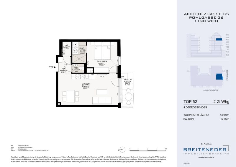 2-Zimmer-Wohnung mit Sonnenbalkon - AICHHOLZGASSE - Zwischen Schloss Sch�nbrunn und Stadtleben /  / 1120&nbsp;Wien / Bild 7