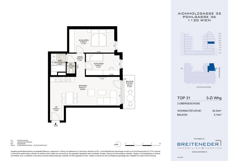 AICHHOLZGASSE - Zwischen Schloss Sch�nbrunn und Stadtleben - 3-Zimmer-Wohnung mit Balkon /  / 1120&nbsp;Wien / Bild 1