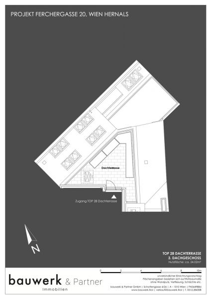 Einzelstck zur Vorsorge: Provisionsfreie 2-Zimmer-Wohnung mit Dachgarten und Terrasse! /  / 1170 Wien / Bild 2