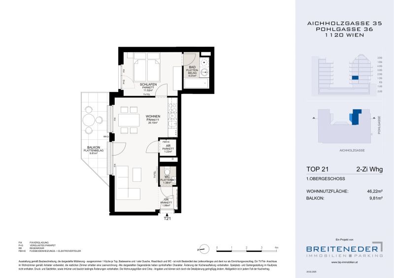 Balkontraum in der AICHHOLZGASSE - Zwischen Schloss Sch�nbrunn und Stadtleben /  / 1120&nbsp;Wien / Bild 7