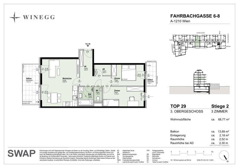 Drei Zimmer, ein Zuhause: Ihr Wohntraum | Top Lage |Eigener Balkon | top Anbindung PROVISIONSFREI /  / 1210 Wien / Bild 6