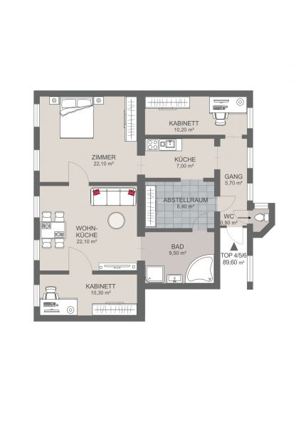 Sanierungsbedrftige 4 Zimmerwohnung  in Top Lage /  / 1090 Wien, Alsergrund / Bild 0
