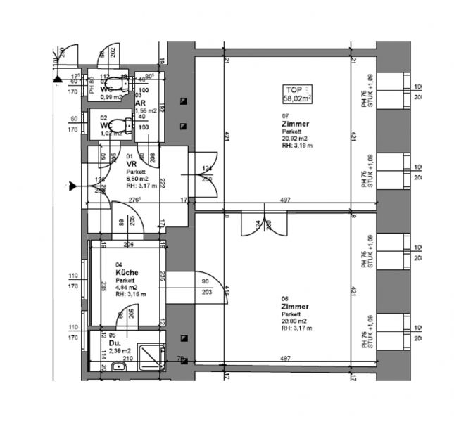 Anlage: 2-Zimmer-Altbauwohnung im Trend-Viertel /  / 1030 Wien / Bild 7