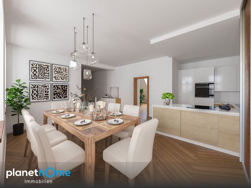 Charmante sonnige Dachgeschoss-Maisonette im Altbau mit 4 Zimmern und Terrasse