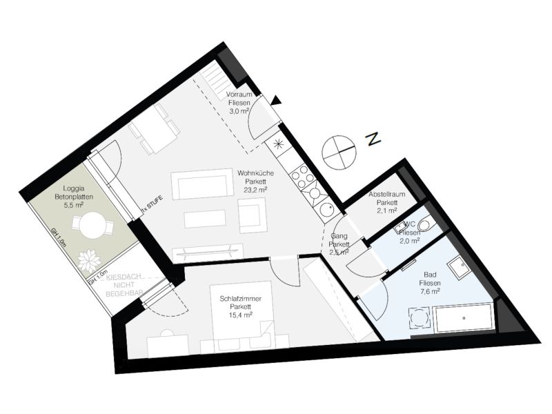 Behagliche Startwohnung mit Loggia /  / 2700 Wiener Neustadt / Bild 8