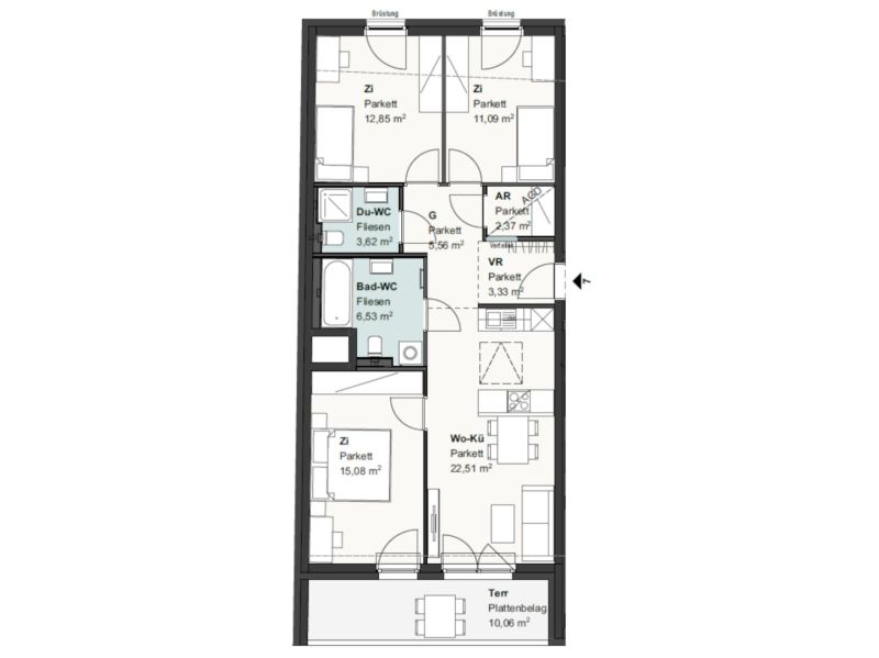 Provisionsfreie Dachgeschosswohnung /  / 2103 Langenzersdorf / Bild 6
