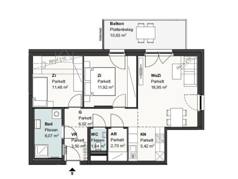Provisionsfreie Dachgeschosswohnung /  / 2103 Langenzersdorf / Bild 6