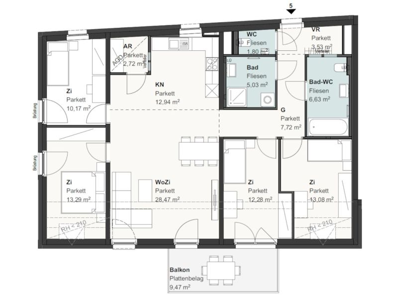 Provisionsfreie Dachgeschosswohnung /  / 2103 Langenzersdorf / Bild 6