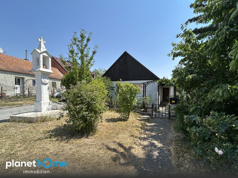 Bungalow mit Nebengebäude ? Weinkeller und ca. 1.142 m² Acker