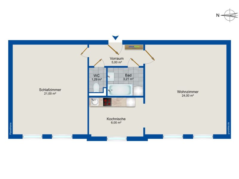 Anlegerobjekt in zentraler Lage ? befristet vermietete 2-Zimmer-Wohnung mit ansprechender Rendite /  / 2700 Wiener Neustadt / Bild 5