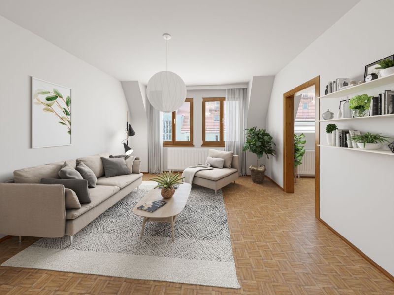 Sonnige 3-Zimmer-Dachgeschosswohnung in ruhiger D�blinger Lage /  / 1190&nbsp;Wien / Bild 2