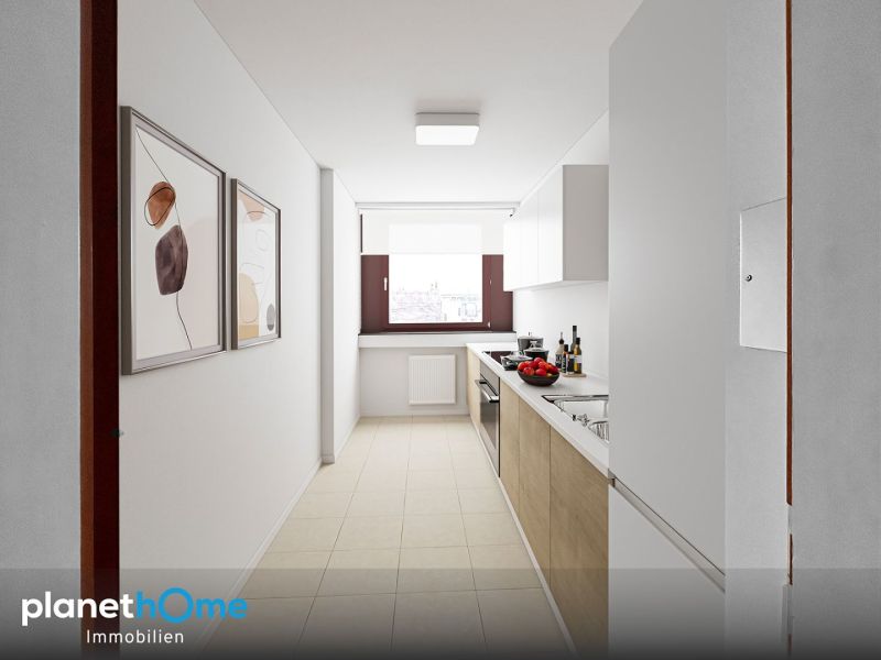 7. Stock! Superhelle 3-Zimmer-Wohnung mit Loggia, Fernblick &amp; Garage nahe dem Belgradplatz /  / 1100 Wien / Bild 4