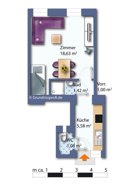 ALTBAU-GARCONNIERE IM HERZEN DES SERVITENVIERTELS ?IDEAL FR SINGLES, PAARE ODER ALS WIENER HOMEBASE /  / 1090 Wien, Alsergrund / Alsergrund / Bild 7