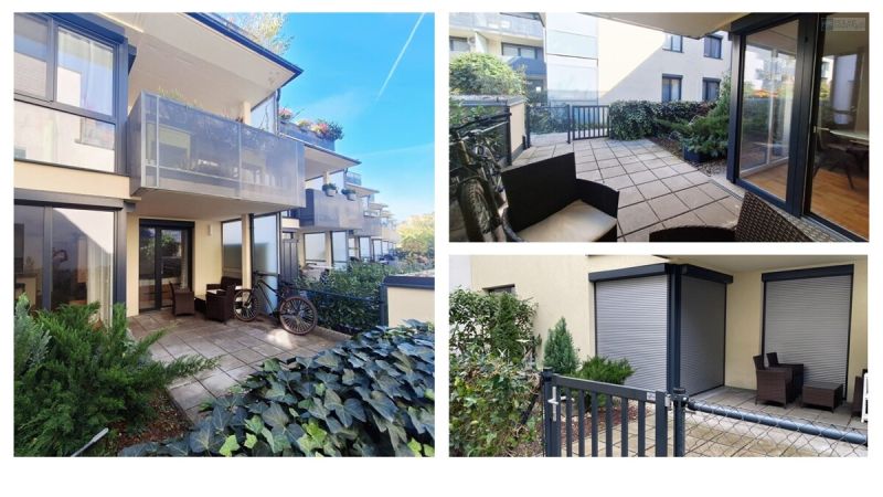 Urban und Grün mit 85 m² Gesamtnutzfläche: Ruhige Neubau-Gartenwohnung und Tiefgarage ? <br />
Nur 5 Gehminuten zur U6-Station