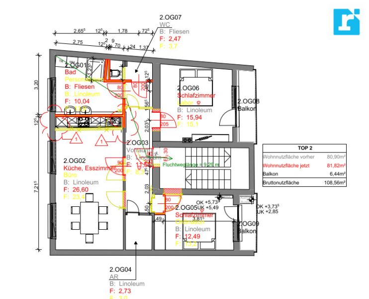Klimatisierte 3-Zimmer-Wohnung mit zwei Balkonen und gro�z�gigem Wohn-/Essbereich in Mattersburg /  / 7210&nbsp;Mattersburg / Bild 9