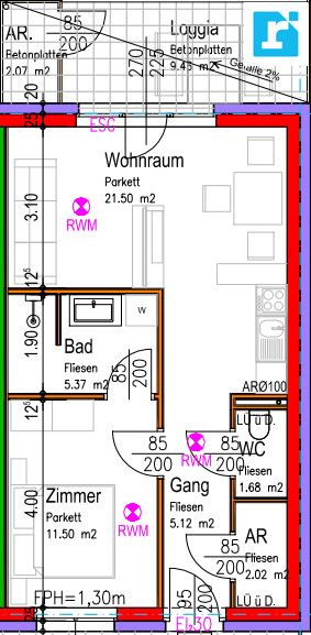 Mietwohnung mit Klimaanlage und 2 Parkpl�tzen /  / 7400&nbsp;Oberwart / Bild 9