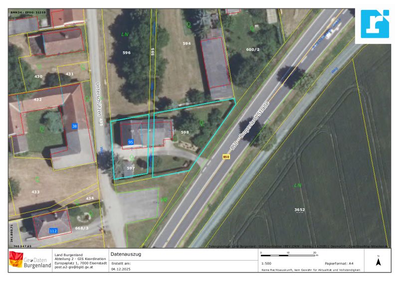 Gepflegtes Einfamilienhaus mit Wintergarten und guter Anbindung /  / 7400&nbsp;Untersch�tzen / Bild 15