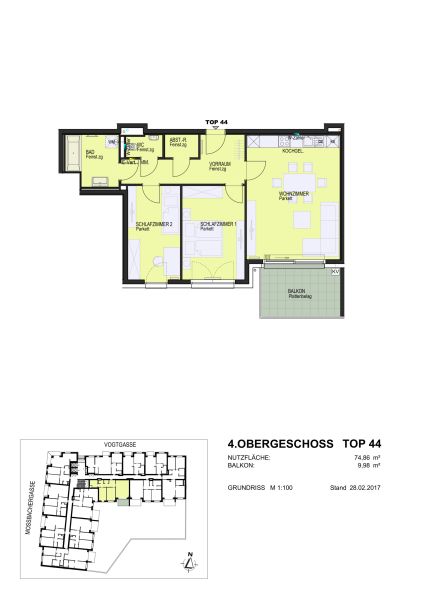 Traumhafte Stadtwohnung mit Balkon und Garage /  / 1140&nbsp;Wien / Bild 8
