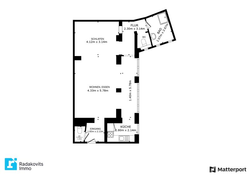 Moderne Erdgeschosswohnung mit eleganter Fensterfront /  / 8020 Graz / Bild 7