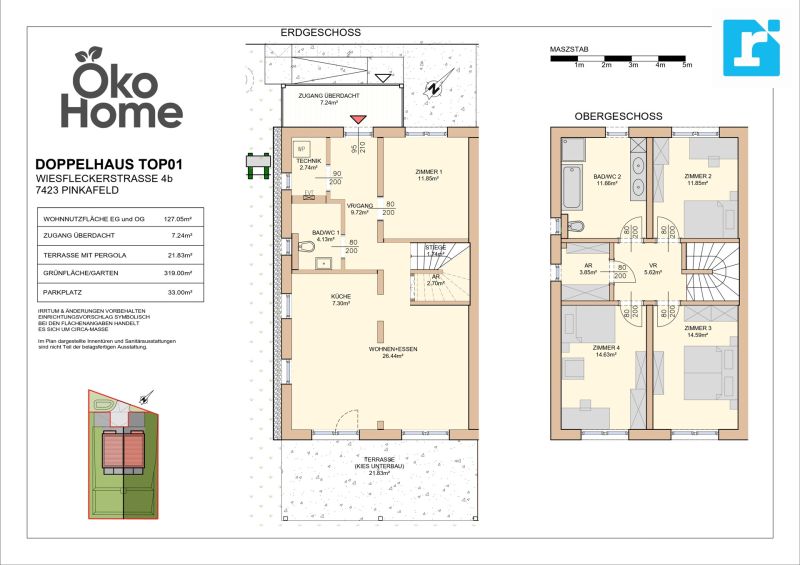 Modernes Wohnhaus in ruhiger Lage nahe Oberwart / / 7400 Oberwart / Felsöör / Bild 14