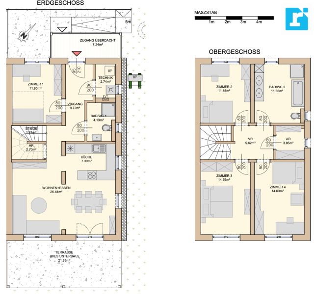 Moderne Neubau-Familienwohnung mit Garten in Pinkafeld /  / 7423&nbsp;Pinkafeld / Bild 2