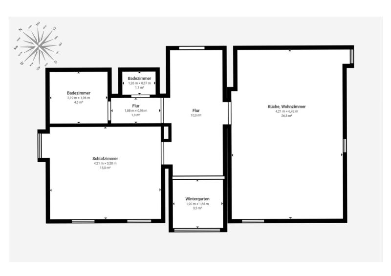 Helle 2-Zimmer-Wohnung mit optimaler Raumstruktur in begehrter, zentrumsnaher Lage von Saalfelden /  / 5760&nbsp;Saalfelden am Steinernen Meer / Bild 9