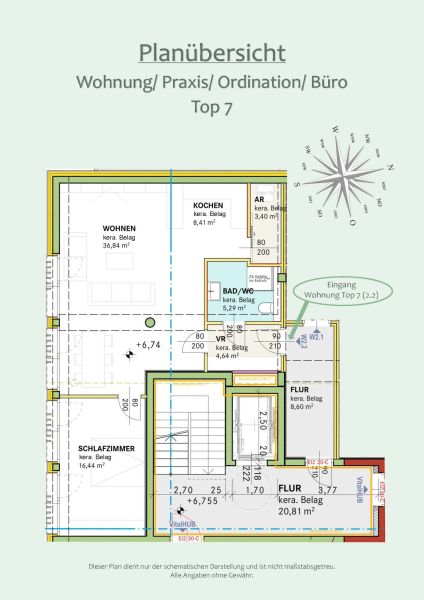 City-Wohnung zur Eigennutzung/ als Investment oder auch als Praxis/ Ordination/ f�r Dienstleister ? Volles �rztehaus mitten in Saalfelden am Steinernen Meer /  / 5760&nbsp;Saalfelden am Steinernen Meer / Bild 14